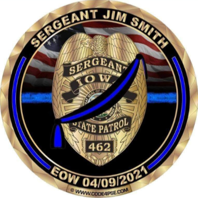 Sargent Jim Smith mourning badge